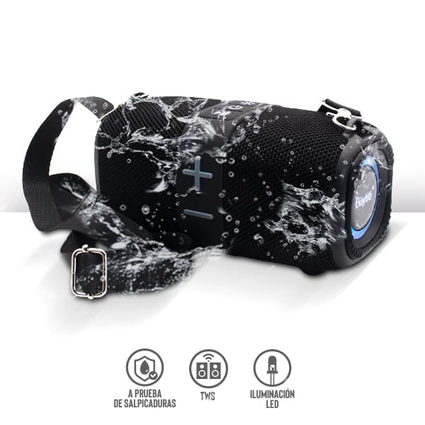 Bocina Bluetooth 2" con Luz LED RGB