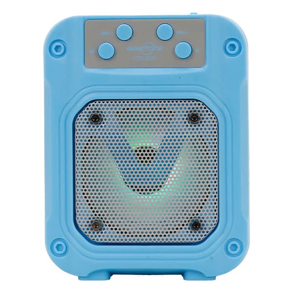 Bocina Bluetooth 3" con Luz LED y Panel Solar